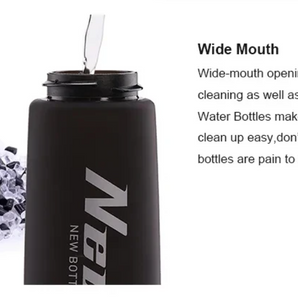 Wide Mouth Water Bottle Black